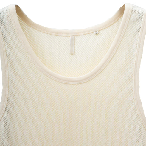 Sunflower Mesh Tank Top Off White 2028 Degli Uberti